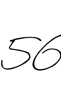 How to make 56 signature? Antro_Vectra_Bolder is a professional autograph style. Create handwritten signature for 56 name. 56 signature style 7 images and pictures png