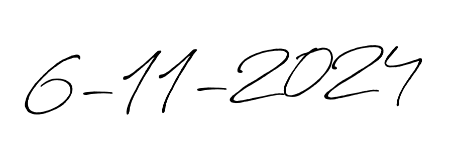 Design your own signature with our free online signature maker. With this signature software, you can create a handwritten (Antro_Vectra_Bolder) signature for name 6-11-2024. 6-11-2024 signature style 7 images and pictures png