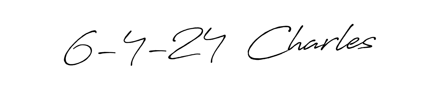 Also we have 6-4-24  Charles name is the best signature style. Create professional handwritten signature collection using Antro_Vectra_Bolder autograph style. 6-4-24  Charles signature style 7 images and pictures png