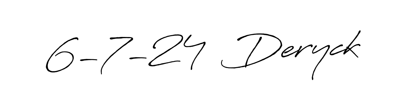 It looks lik you need a new signature style for name 6-7-24  Deryck. Design unique handwritten (Antro_Vectra_Bolder) signature with our free signature maker in just a few clicks. 6-7-24  Deryck signature style 7 images and pictures png