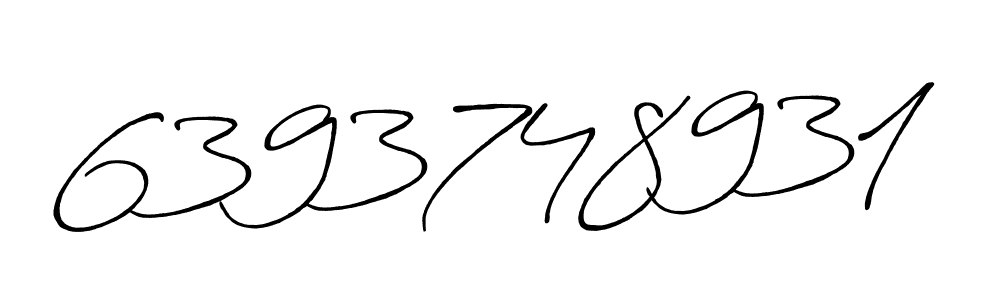 How to make 6393748931 name signature. Use Antro_Vectra_Bolder style for creating short signs online. This is the latest handwritten sign. 6393748931 signature style 7 images and pictures png