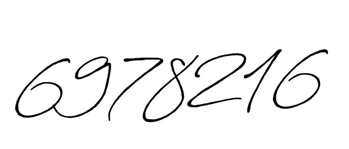 Make a beautiful signature design for name 6978216. With this signature (Antro_Vectra_Bolder) style, you can create a handwritten signature for free. 6978216 signature style 7 images and pictures png