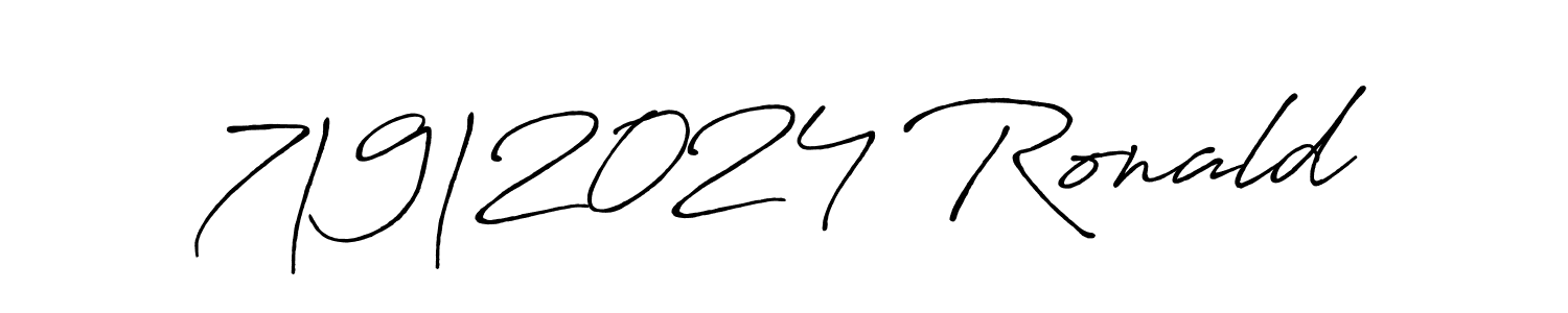 Use a signature maker to create a handwritten signature online. With this signature software, you can design (Antro_Vectra_Bolder) your own signature for name 7|9|2024 Ronald. 7|9|2024 Ronald signature style 7 images and pictures png