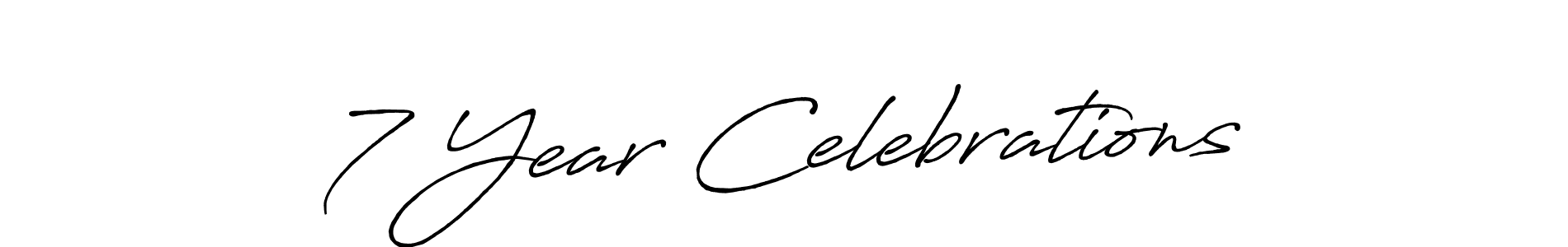 Best and Professional Signature Style for 7 Year Celebrations. Antro_Vectra_Bolder Best Signature Style Collection. 7 Year Celebrations signature style 7 images and pictures png