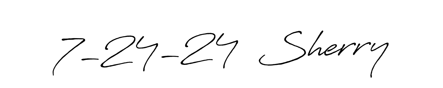 Make a short 7-24-24  Sherry signature style. Manage your documents anywhere anytime using Antro_Vectra_Bolder. Create and add eSignatures, submit forms, share and send files easily. 7-24-24  Sherry signature style 7 images and pictures png