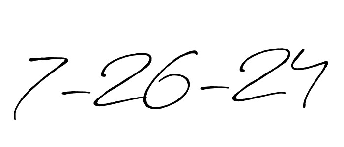 7-26-24 stylish signature style. Best Handwritten Sign (Antro_Vectra_Bolder) for my name. Handwritten Signature Collection Ideas for my name 7-26-24. 7-26-24 signature style 7 images and pictures png