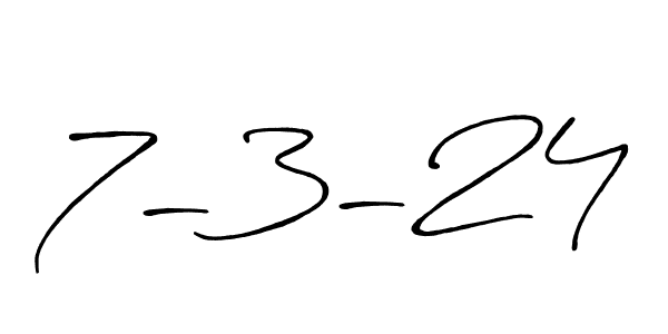 How to make 7-3-24 signature? Antro_Vectra_Bolder is a professional autograph style. Create handwritten signature for 7-3-24 name. 7-3-24 signature style 7 images and pictures png