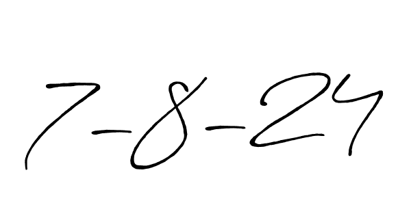 Create a beautiful signature design for name 7-8-24. With this signature (Antro_Vectra_Bolder) fonts, you can make a handwritten signature for free. 7-8-24 signature style 7 images and pictures png