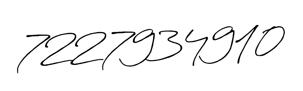 How to make 7227934910 name signature. Use Antro_Vectra_Bolder style for creating short signs online. This is the latest handwritten sign. 7227934910 signature style 7 images and pictures png