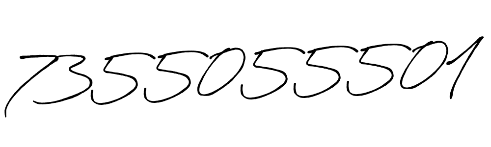 How to make 7355055501 signature? Antro_Vectra_Bolder is a professional autograph style. Create handwritten signature for 7355055501 name. 7355055501 signature style 7 images and pictures png