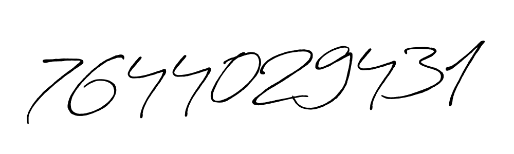 How to make 7644029431 signature? Antro_Vectra_Bolder is a professional autograph style. Create handwritten signature for 7644029431 name. 7644029431 signature style 7 images and pictures png