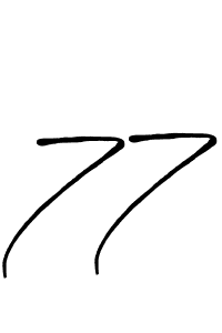 The best way (Antro_Vectra_Bolder) to make a short signature is to pick only two or three words in your name. The name 77 include a total of six letters. For converting this name. 77 signature style 7 images and pictures png