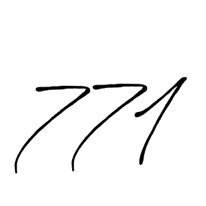 You should practise on your own different ways (Antro_Vectra_Bolder) to write your name (771) in signature. don't let someone else do it for you. 771 signature style 7 images and pictures png