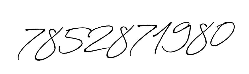 Use a signature maker to create a handwritten signature online. With this signature software, you can design (Antro_Vectra_Bolder) your own signature for name 7852871980. 7852871980 signature style 7 images and pictures png