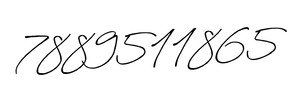 Make a beautiful signature design for name 7889511865. With this signature (Antro_Vectra_Bolder) style, you can create a handwritten signature for free. 7889511865 signature style 7 images and pictures png