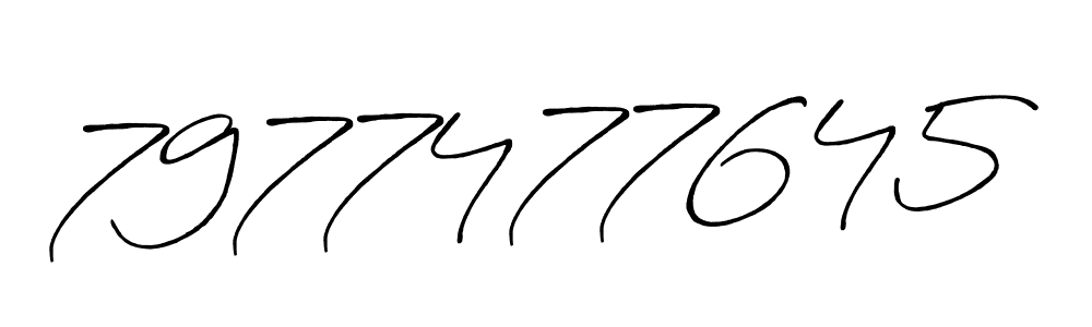 Design your own signature with our free online signature maker. With this signature software, you can create a handwritten (Antro_Vectra_Bolder) signature for name 7977477645. 7977477645 signature style 7 images and pictures png