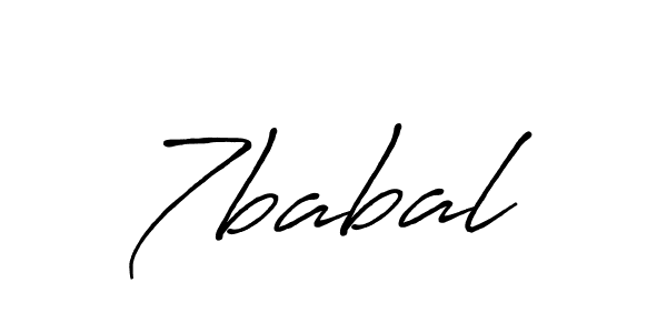 Also we have 7babal name is the best signature style. Create professional handwritten signature collection using Antro_Vectra_Bolder autograph style. 7babal signature style 7 images and pictures png