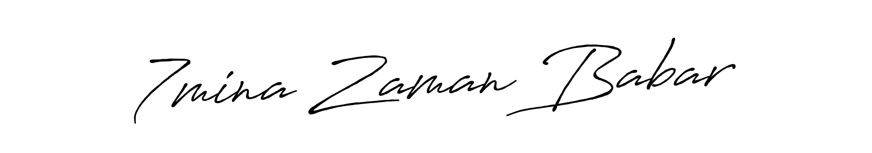 You should practise on your own different ways (Antro_Vectra_Bolder) to write your name (7mina Zaman Babar) in signature. don't let someone else do it for you. 7mina Zaman Babar signature style 7 images and pictures png