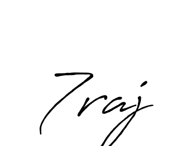 Make a beautiful signature design for name 7raj. With this signature (Antro_Vectra_Bolder) style, you can create a handwritten signature for free. 7raj signature style 7 images and pictures png
