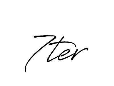 Design your own signature with our free online signature maker. With this signature software, you can create a handwritten (Antro_Vectra_Bolder) signature for name 7ter. 7ter signature style 7 images and pictures png