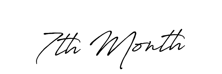 Also You can easily find your signature by using the search form. We will create 7th Month name handwritten signature images for you free of cost using Antro_Vectra_Bolder sign style. 7th Month signature style 7 images and pictures png