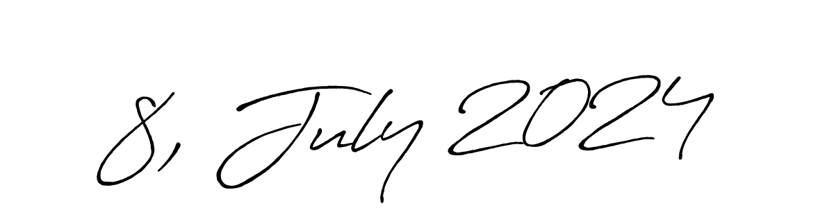 Create a beautiful signature design for name 8, July 2024. With this signature (Antro_Vectra_Bolder) fonts, you can make a handwritten signature for free. 8, July 2024 signature style 7 images and pictures png