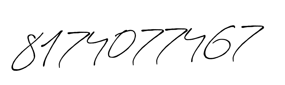 How to make 8174077467 signature? Antro_Vectra_Bolder is a professional autograph style. Create handwritten signature for 8174077467 name. 8174077467 signature style 7 images and pictures png