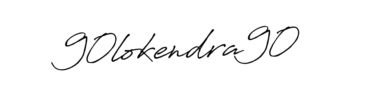 90lokendra90 stylish signature style. Best Handwritten Sign (Antro_Vectra_Bolder) for my name. Handwritten Signature Collection Ideas for my name 90lokendra90. 90lokendra90 signature style 7 images and pictures png