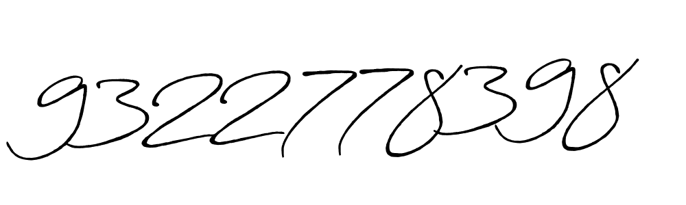 Use a signature maker to create a handwritten signature online. With this signature software, you can design (Antro_Vectra_Bolder) your own signature for name 9322778398. 9322778398 signature style 7 images and pictures png