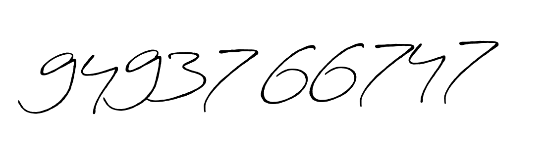 How to make 94937 66747 name signature. Use Antro_Vectra_Bolder style for creating short signs online. This is the latest handwritten sign. 94937 66747 signature style 7 images and pictures png