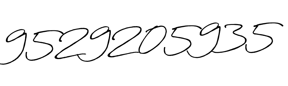 Make a beautiful signature design for name 9529205935. Use this online signature maker to create a handwritten signature for free. 9529205935 signature style 7 images and pictures png