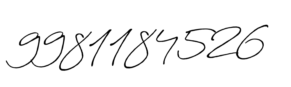 Create a beautiful signature design for name 9981184526. With this signature (Antro_Vectra_Bolder) fonts, you can make a handwritten signature for free. 9981184526 signature style 7 images and pictures png