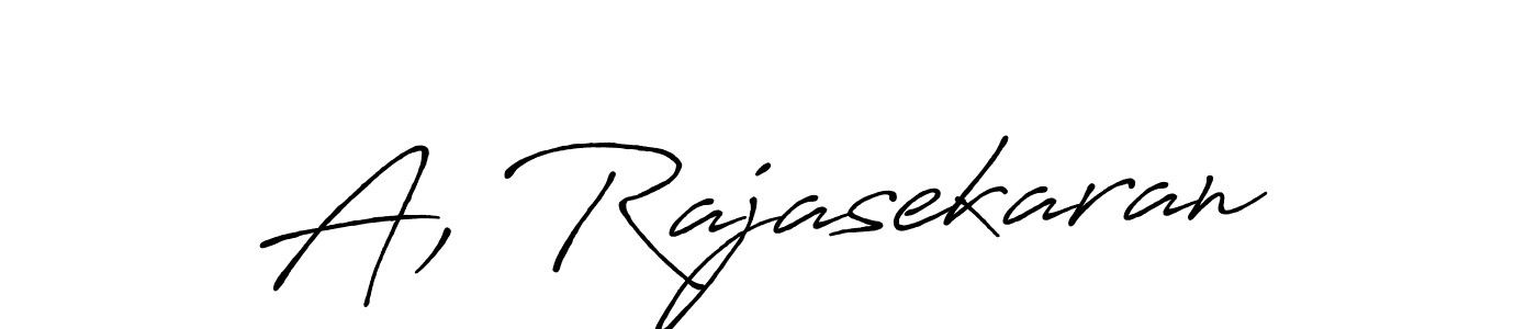 Make a beautiful signature design for name A, Rajasekaran. With this signature (Antro_Vectra_Bolder) style, you can create a handwritten signature for free. A, Rajasekaran signature style 7 images and pictures png