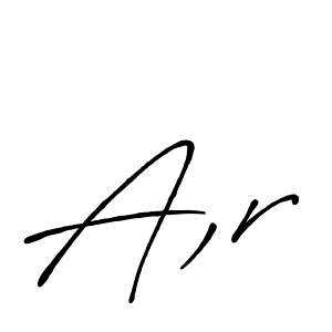 Use a signature maker to create a handwritten signature online. With this signature software, you can design (Antro_Vectra_Bolder) your own signature for name A,r. A,r signature style 7 images and pictures png