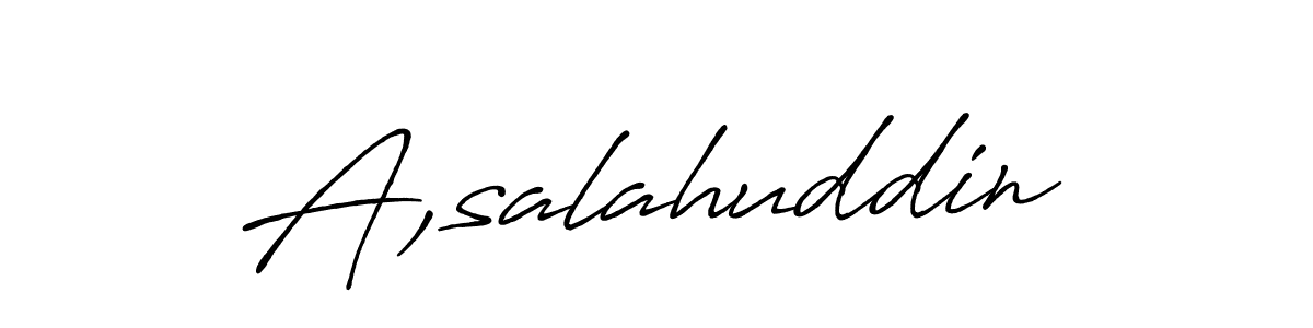 A,salahuddin stylish signature style. Best Handwritten Sign (Antro_Vectra_Bolder) for my name. Handwritten Signature Collection Ideas for my name A,salahuddin. A,salahuddin signature style 7 images and pictures png