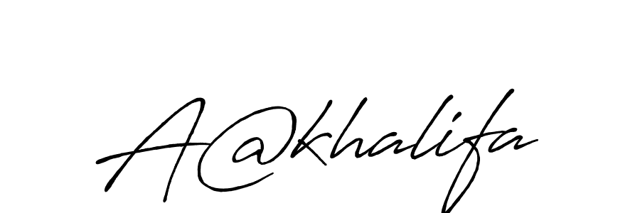 Also we have A@khalifa name is the best signature style. Create professional handwritten signature collection using Antro_Vectra_Bolder autograph style. A@khalifa signature style 7 images and pictures png