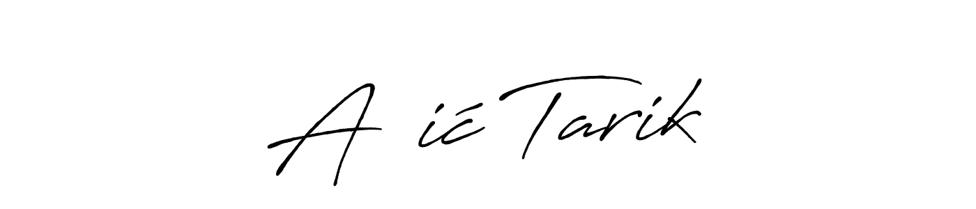 How to make Aščić Tarik name signature. Use Antro_Vectra_Bolder style for creating short signs online. This is the latest handwritten sign. Aščić Tarik signature style 7 images and pictures png