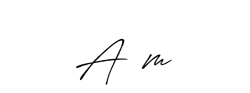 Also You can easily find your signature by using the search form. We will create A❤️m name handwritten signature images for you free of cost using Antro_Vectra_Bolder sign style. A❤️m signature style 7 images and pictures png