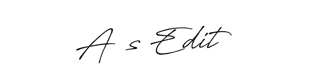 The best way (Antro_Vectra_Bolder) to make a short signature is to pick only two or three words in your name. The name A❤️s Edit include a total of six letters. For converting this name. A❤️s Edit signature style 7 images and pictures png