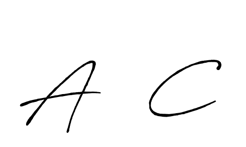 It looks lik you need a new signature style for name A   C. Design unique handwritten (Antro_Vectra_Bolder) signature with our free signature maker in just a few clicks. A   C signature style 7 images and pictures png