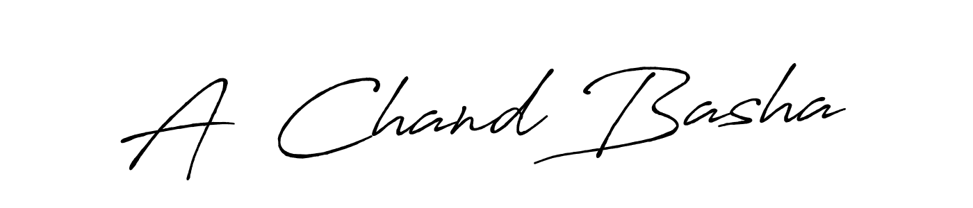 The best way (Antro_Vectra_Bolder) to make a short signature is to pick only two or three words in your name. The name A  Chand Basha include a total of six letters. For converting this name. A  Chand Basha signature style 7 images and pictures png