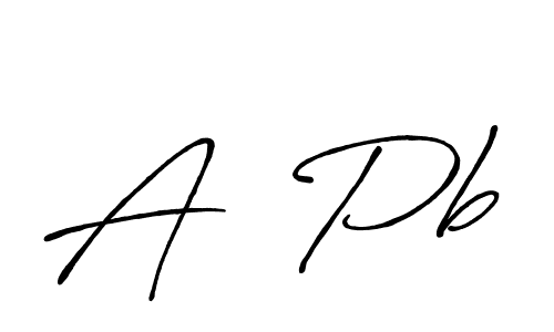 Make a beautiful signature design for name A  Pb. Use this online signature maker to create a handwritten signature for free. A  Pb signature style 7 images and pictures png