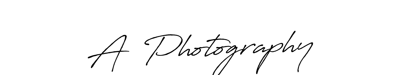 How to make A  Photography° signature? Antro_Vectra_Bolder is a professional autograph style. Create handwritten signature for A  Photography° name. A  Photography° signature style 7 images and pictures png