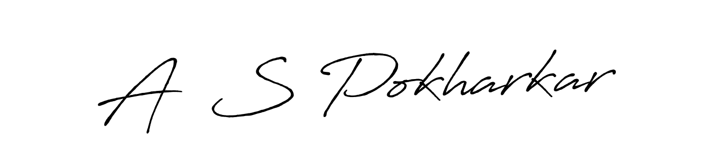 You can use this online signature creator to create a handwritten signature for the name A  S Pokharkar. This is the best online autograph maker. A  S Pokharkar signature style 7 images and pictures png