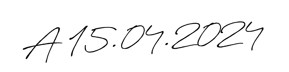 How to make A 15.04.2024 name signature. Use Antro_Vectra_Bolder style for creating short signs online. This is the latest handwritten sign. A 15.04.2024 signature style 7 images and pictures png