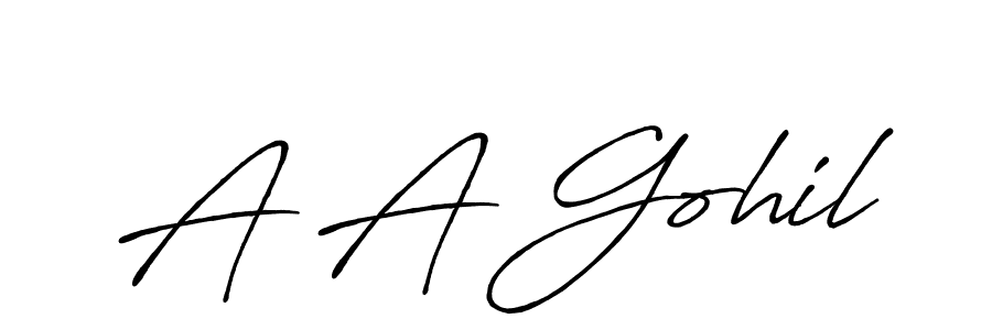 Best and Professional Signature Style for A A Gohil. Antro_Vectra_Bolder Best Signature Style Collection. A A Gohil signature style 7 images and pictures png