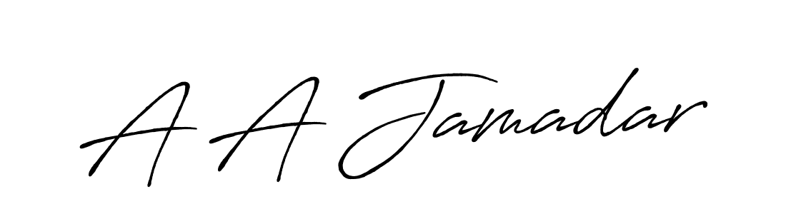 if you are searching for the best signature style for your name A A Jamadar. so please give up your signature search. here we have designed multiple signature styles  using Antro_Vectra_Bolder. A A Jamadar signature style 7 images and pictures png