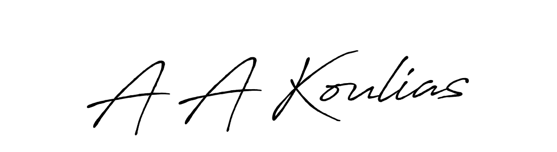 Make a beautiful signature design for name A A Koulias. Use this online signature maker to create a handwritten signature for free. A A Koulias signature style 7 images and pictures png