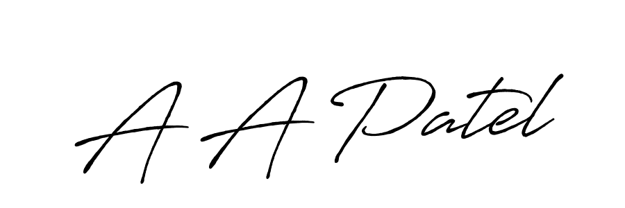 It looks lik you need a new signature style for name A A Patel. Design unique handwritten (Antro_Vectra_Bolder) signature with our free signature maker in just a few clicks. A A Patel signature style 7 images and pictures png