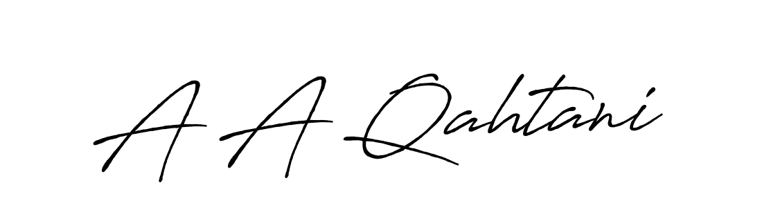 Design your own signature with our free online signature maker. With this signature software, you can create a handwritten (Antro_Vectra_Bolder) signature for name A A Qahtani. A A Qahtani signature style 7 images and pictures png